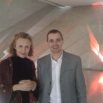 With Antonio Jorge Pacheco in Porto during Kaija Saariaho's residency